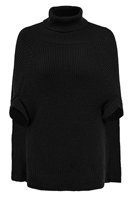 Casual Street Solid Patchwork Turtleneck Tops Sweater (Without Belt)(4 Colors) - Image 11