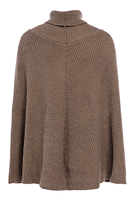 Casual Street Solid Patchwork Turtleneck Tops Sweater (Without Belt)(4 Colors) - Image 10