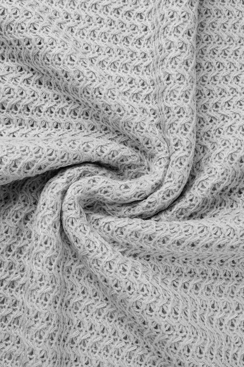 Fashion Street Solid Slit O Neck Sweaters(4 Colors) - Image 15